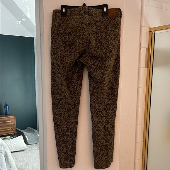 Zara Brown Leopard Print Skinny Jeans - Picture 5 of 5